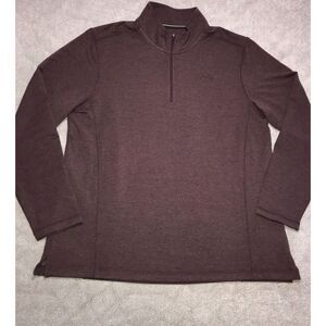Orvis Sweatshirt Mens XLarge Maroon Soft 1/4 Zip‎ Stretch Pullover XL